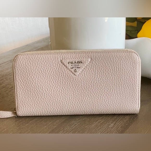 Prada Vitello Daino Leather Long Zip Wallet! - Picture 1 of 9